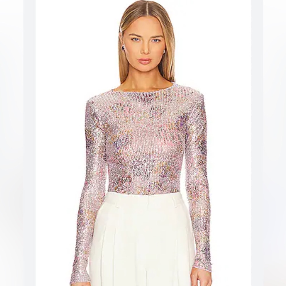 FREE PEOPLE PRINTED GOLD
RUSH LONG SLEEVE IN LILAC
COMBO